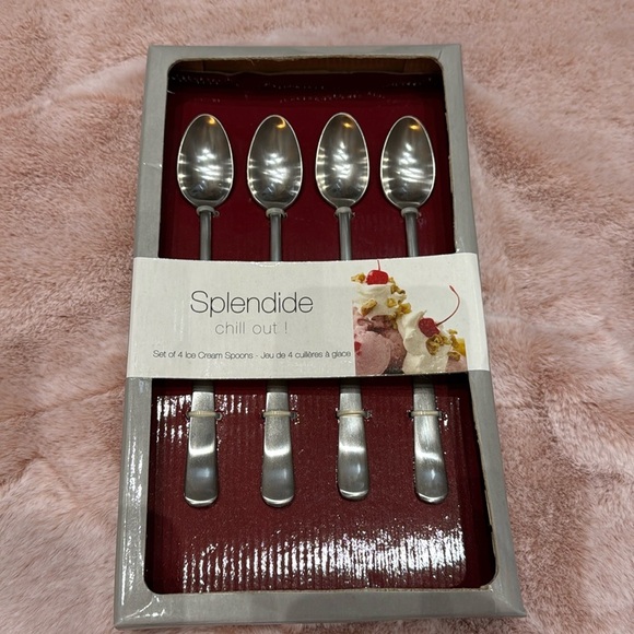 NIB Splendide - chill out!! Set of 4 ice cream spoon - Picture 1 of 4